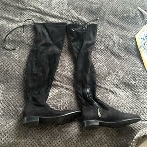 Marc fisher 9.5 over the knee suede boots black never worn